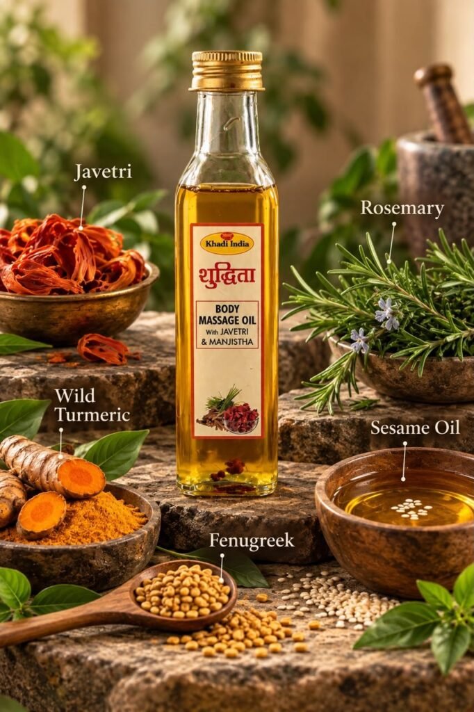 Herbal Body Massage & Moisturising Oil